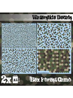 Green Stuff World - Waterslide Decals - Hex Forest Camo