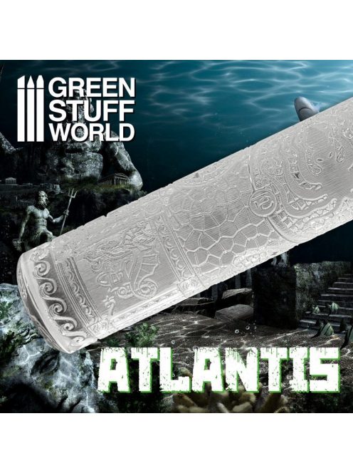 Green Stuff World - Rolling Pin ATLANTIS (length: 14.50 cm, diameter: 2.5 cm)