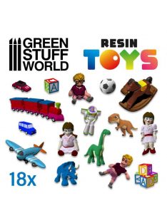   Green Stuff World - Resin Set: Children Toys - 18 pcs (1:48 - 1:35)