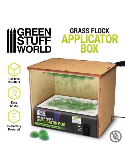 Green Stuff World - Grass Flock Applicator Box (180mmx123mmx59mm)