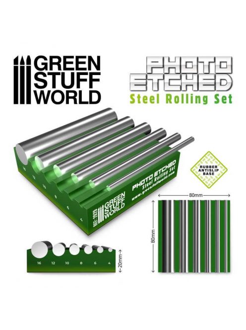 Green Stuff World - Photo Etched Steel Rolling Set