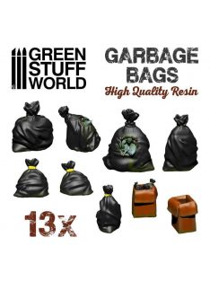   Green Stuff World - Resin Set: Garbage bags - 13 pcs (1:48 - 1:35)