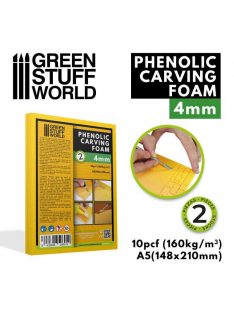 Green Stuff World - Phenolic Carving Foam 4mm - A5 size