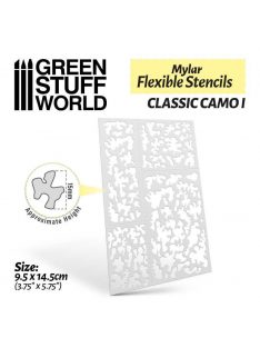   Green Stuff World - Flexible Stencils - Classic Camo 1 (15mm aprox.)