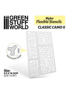   Green Stuff World - Flexible Stencils - Classic Camo 2 (10mm aprox.)