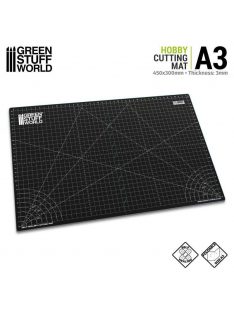 Green Stuff World - Foldable Cutting Mat - A3 - Black (3mm)