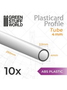 Green Stuff World - ABS Plasticard - Profile TUBE 4mm