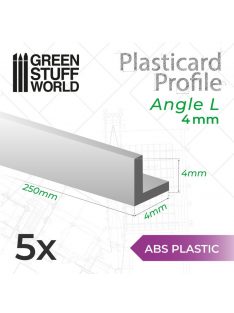 Green Stuff World - ABS Plasticard - Profile ANGLE-L 4mm