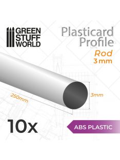 Green Stuff World - ABS Plasticard - Profile ROD 3 mm