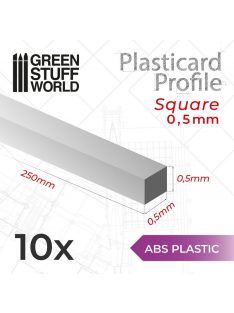   Green Stuff World - ABS Plasticard - Profile SQUARED ROD 0,5mm