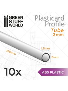 Green Stuff World - ABS Plasticard - Profile TUBE 2 mm