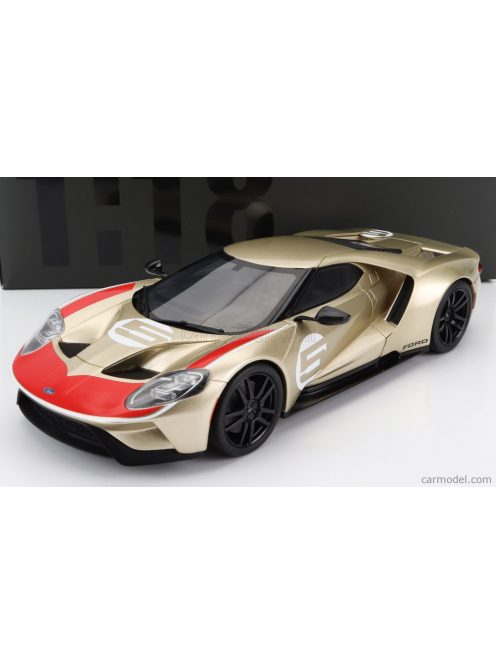 Gt-Spirit - Ford Usa Gt Heritage Edition N 5 Holman Moody 2022 Gold Red