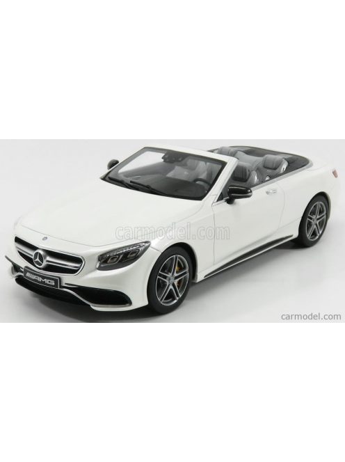 Gt-Spirit - Mercedes Benz S-Class S63 Amg Cabriolet Open 2017 Designo Diamond White Bright