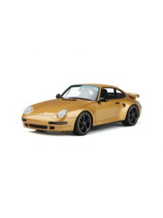   Gtspirit - 1:18 Porsche 993 Turbo S Gold Edition Gold Yellow Metallic 2018