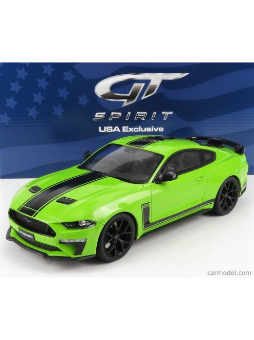 Gt-Spirit - Ford Usa Mustang Coupe 5.0 R-Spec Rhd 2020 Light Green Black