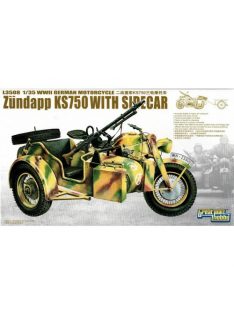   Great Wall Hobby - 1:35 WWII German Zundapp KS 750 with Sidecar/w trailers