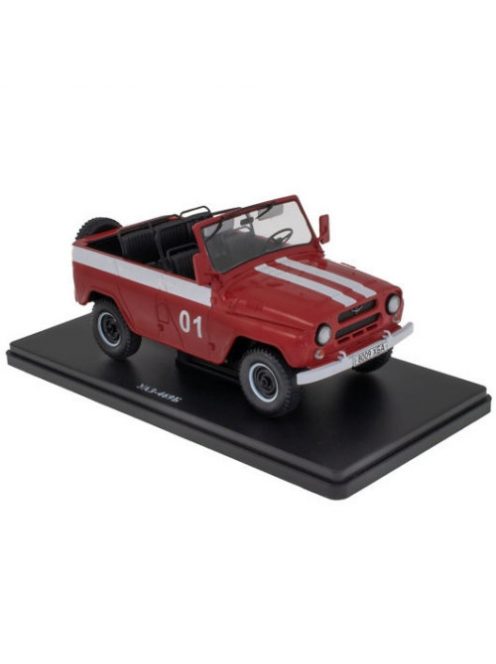 Hachette - 1:24 Uaz 469B In Fire Department Livery 1972