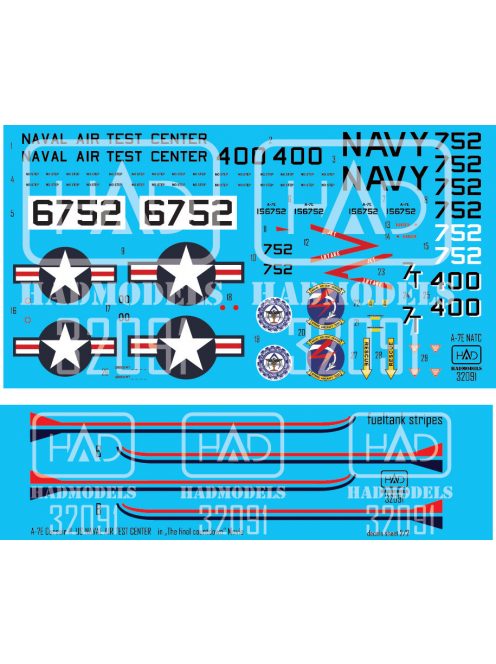 HAD models - A-7E US NAVAL Air Test Center " The final Copuntdown"