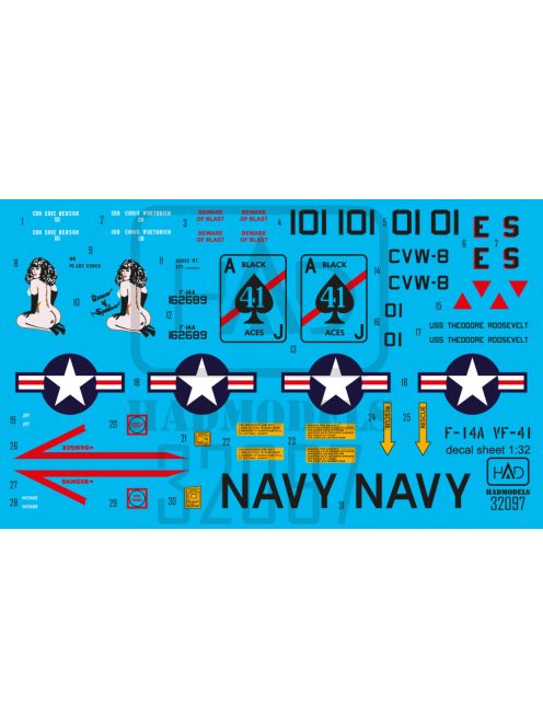 HAD models - F-14A Desert Storm Queen of spades