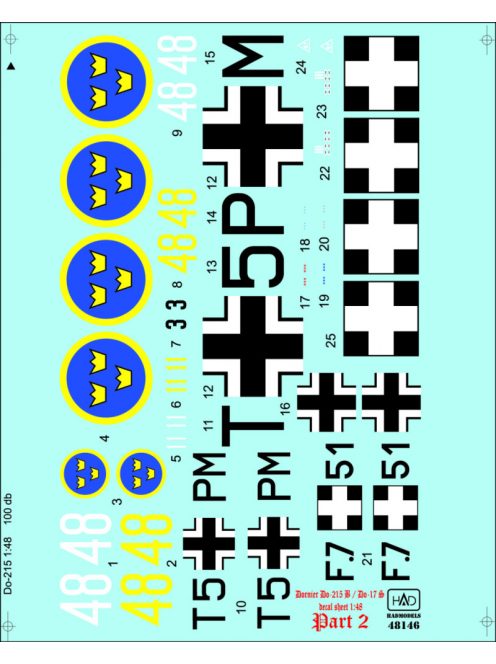 HAD models - Dornier Do-215 B-4 / Do-17S ( Hungarian, Swedish, German)