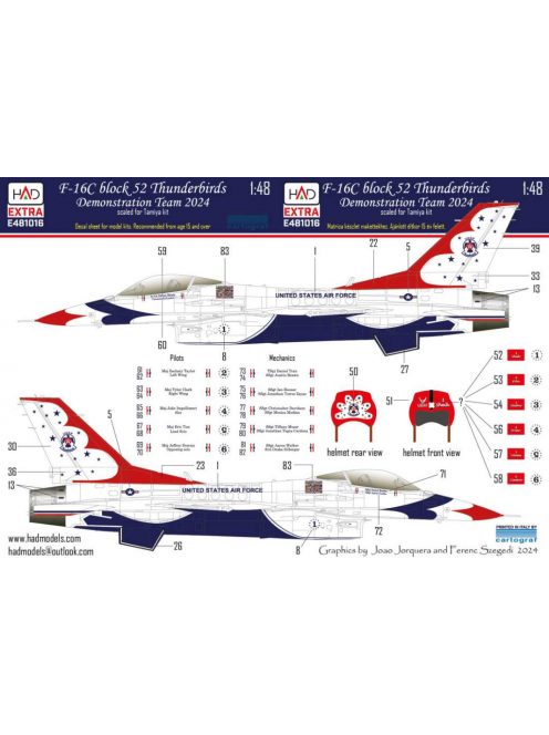 HAD Models - F-16C Block 52 Thunderbirds Demonstration team 2024