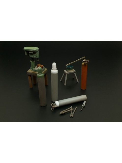 Hauler - Bench drill-lever shears-oxy acetylene bottles