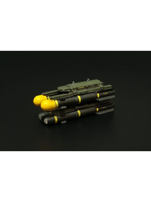 Hauler - 1/35 AGM-114 Hellfire (8pcs 2 racks) Resin construction kit of U.S. air to ground missiles