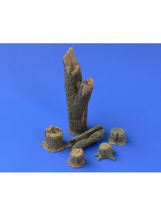 Hauler - 1/48 TREE TRUNKS and STUMPS Resin dio set