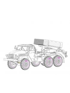 Hobbyboss - Russian BM-21 Grad Late Version