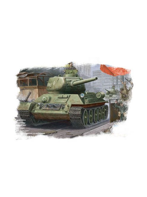 Hobbyboss - Russiant-34/85(1944 Angle-Jointed Turret) Tank