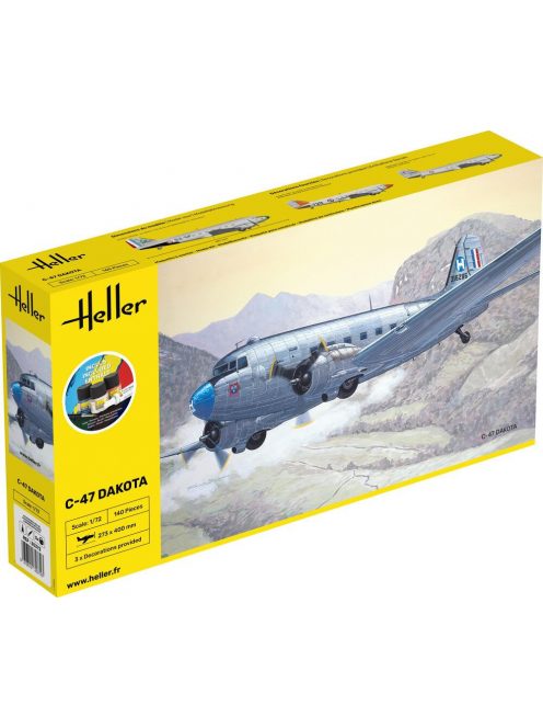 Heller - STARTER KIT C-47 DAKOTA