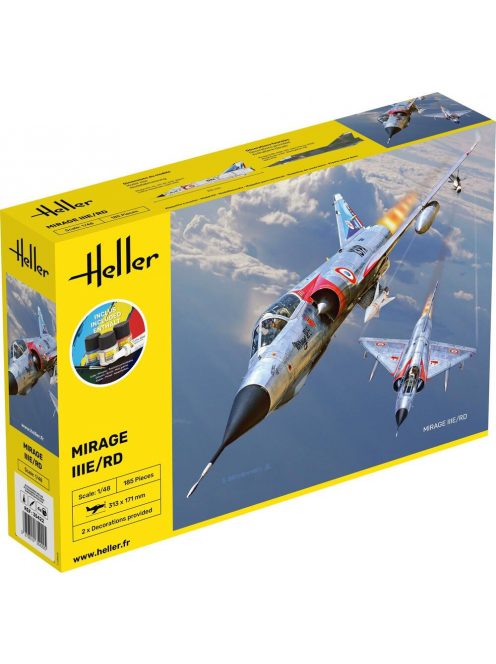 Heller - STARTER KIT Mirage IIIE-O-R-RD-EE-EA