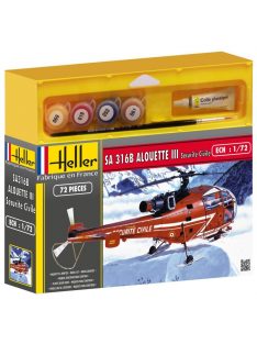   Heller - Alouette III "Securite Civile" (59 piec Sécurité Civile Rapid Kit