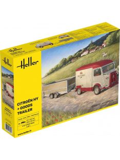 Heller - Citroen HY + Goods Trailer