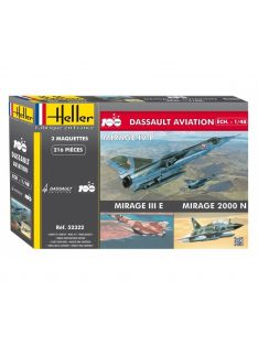   Heller - Coffret 100 ANS Dassault Aviation(3 mode (MirageIVP,MirageIII,Mirage 2000D