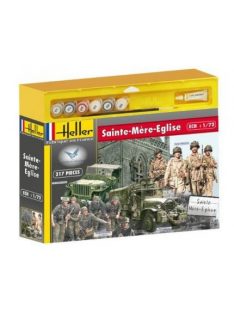 Heller - Sainte mere eglise(GMC,JEEP,2 sets de figurines)