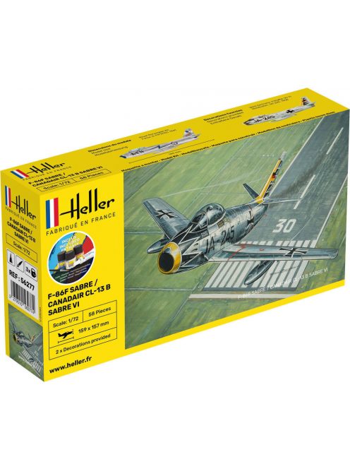 Heller - STARTER KIT F-86F SABRE / CANADAIR CL-13 B Sabre VI