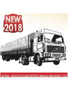 Heller - VOLVO F12-20 Globe Trotter Twin-Axle Semi Trailer