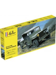 Heller - US 1/4 Ton Truck 'n Trailer