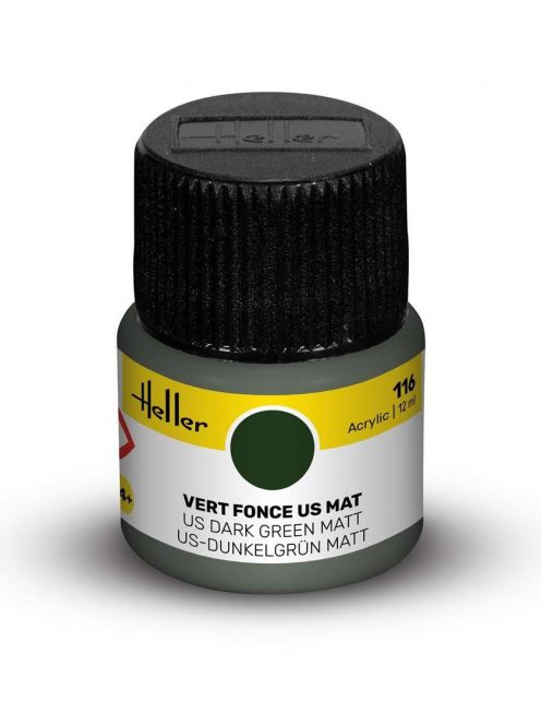 Heller - Peinture Acrylic 116 vert fonce us mat