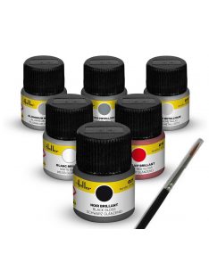 Heller - Colour Set Sports Car Acrylic 6 x 12 ml + Brush