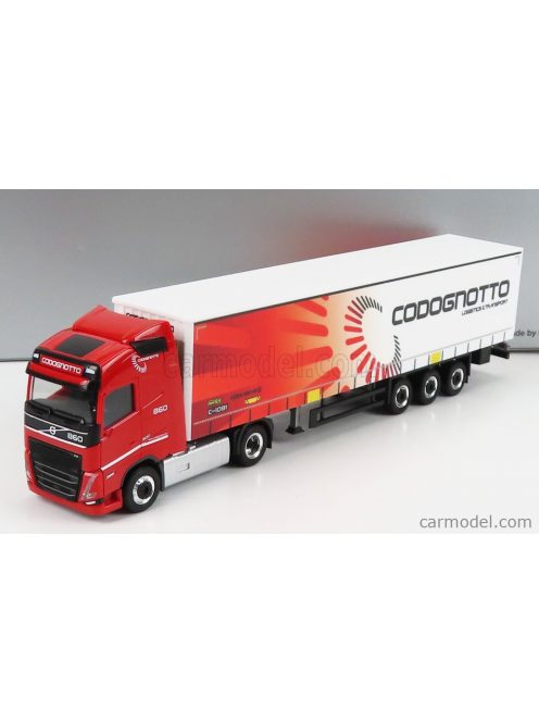 Herpa - Volvo Fh4 500 Truck Telonato Codognotto Transports 2020 Red White