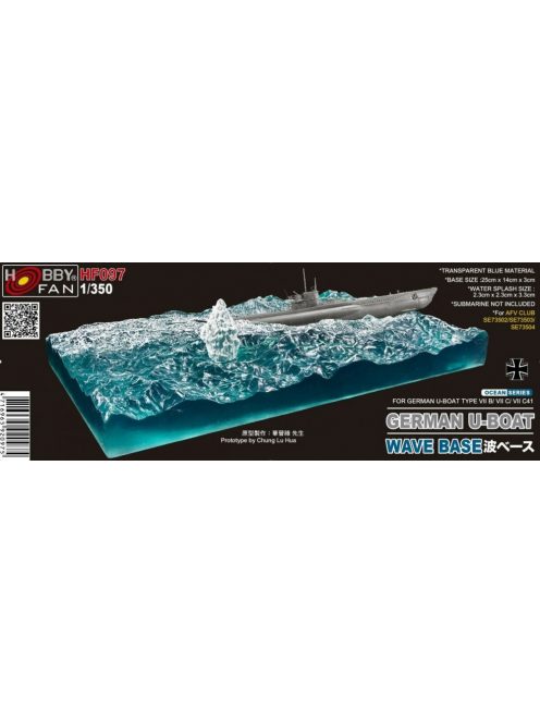 Hobby Fan - WAVE Base GERMAN U-BOAT WAVE BASE W/Water splash for SE73502 73503 73504