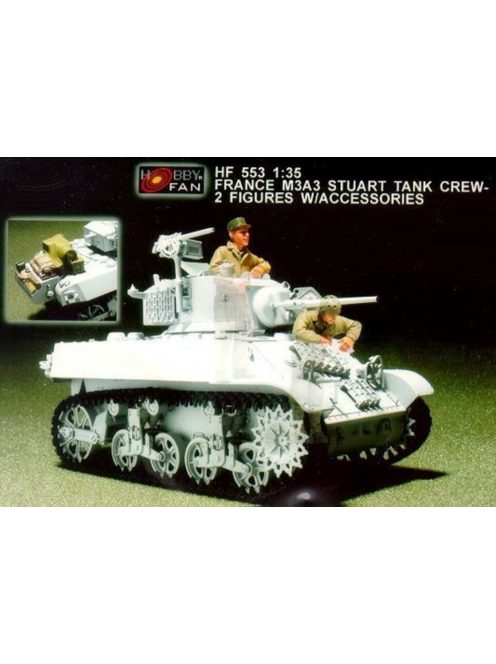 Hobby Fan - France M3A3 Stuart Tank crew/2fig.w/acc.