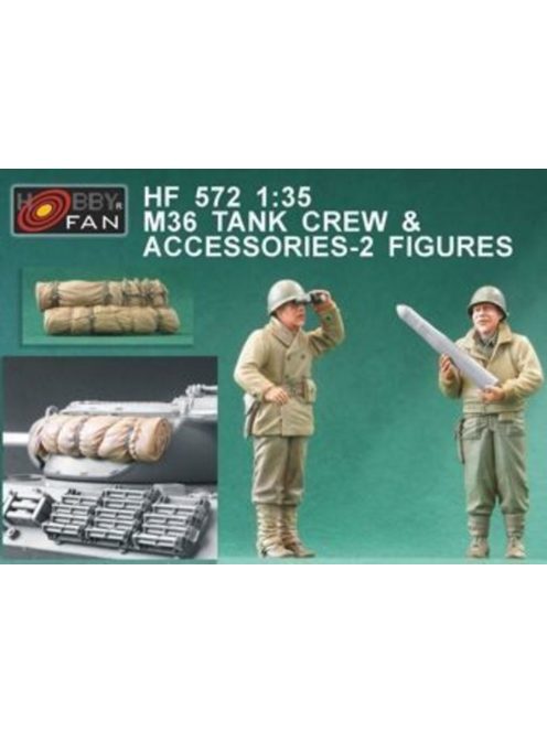 Hobby Fan - M36 Tank Crew & Accessories-2 Figures