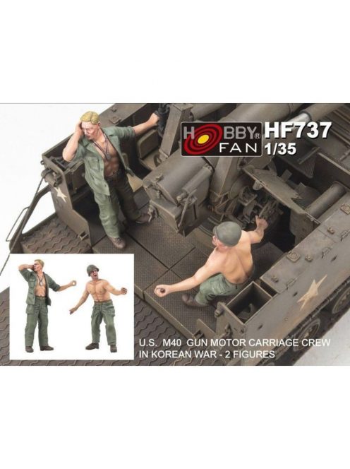 Hobby Fan - U.S.M40 Gun Motor Carriage crew i.Korean war (2 figures)