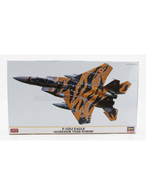 Hasegawa - McDONNEL DOUGLAS F-15DJ EAGLE AGGRESSOR TIGER SCHEME MILITARY AIRPLANE 1988 /