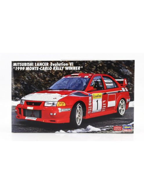 Hasegawa - MITSUBISHI LANCER EVO VI N 1 WINNER RALLY MONTECARLO 1999 TOMMI MAKINEN - RISTO MANNISENMAKI /