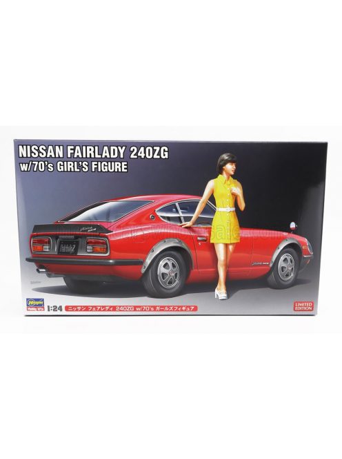 Hasegawa - NISSAN FAIRLADY 240ZG COUPE WITH 70s GIRL FIGURE 1972 /