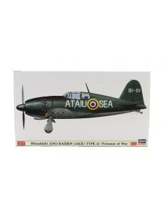   Hasegawa - MITSUBISHI J2M3 RAIDEN TYPE 21 PRISONER OF WAR MILITARY AIRPLANE 1942 /